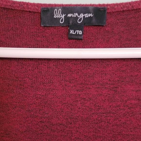 XL OPEN FRONT LONG DRESSY SWEATER - Picture 2 of 3